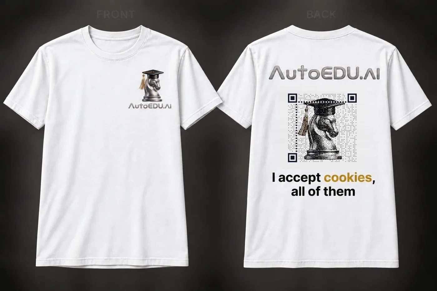 AutoEDU tee, front and back