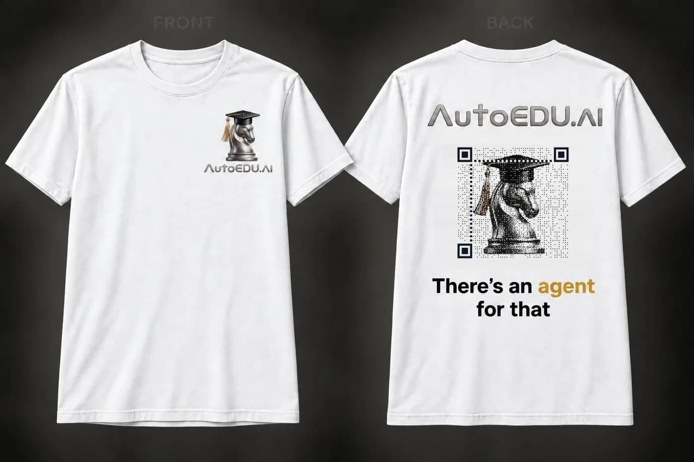AutoEDU tee, front and back