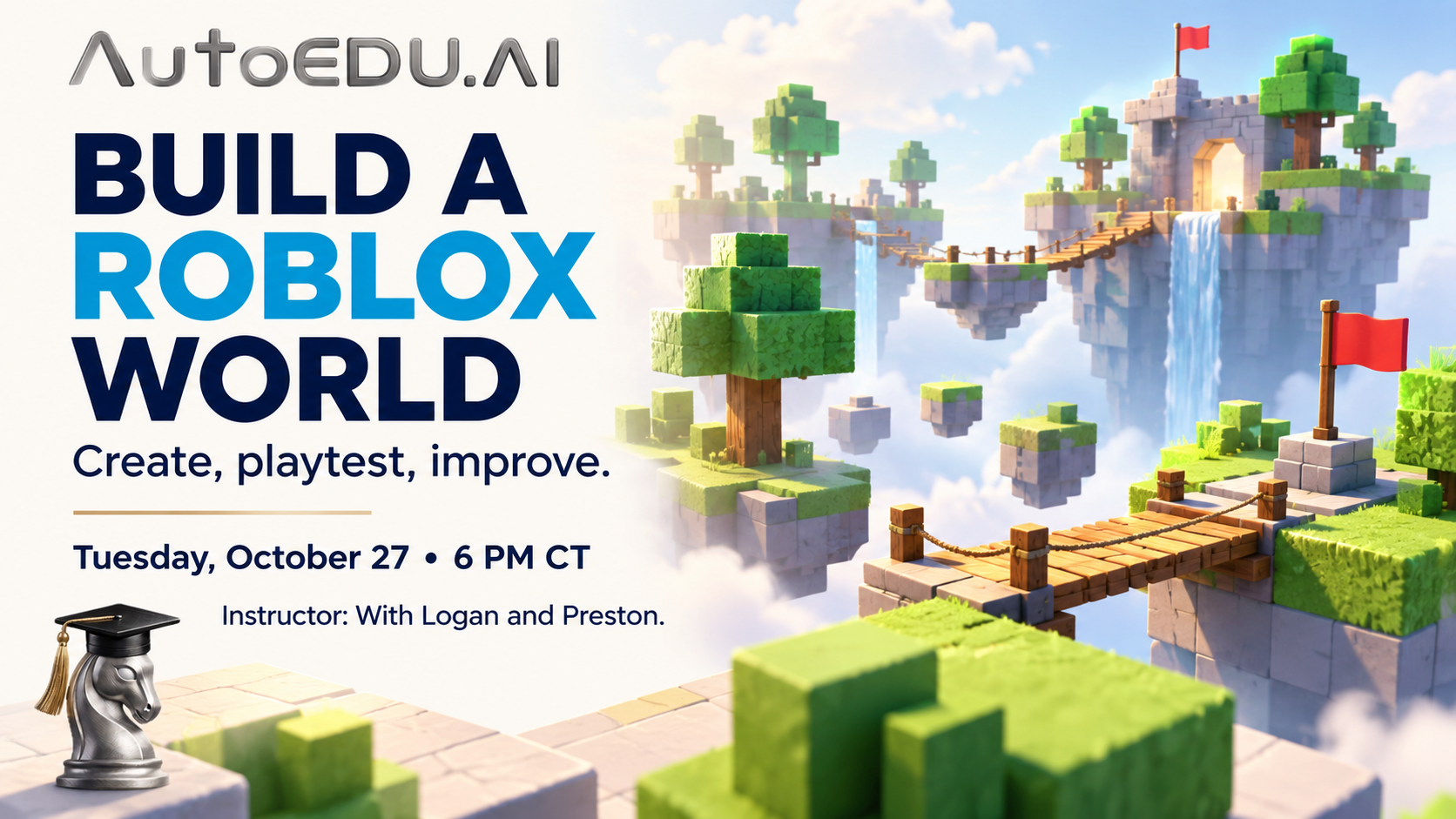 Build a Roblox World with an AI Agent workshop cover